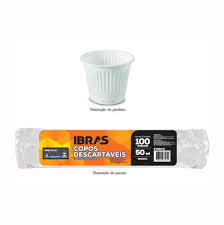 Copo Descartável PS 50Ml C/ 100 Ibrasde