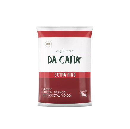 Açúcar Extra Fino 1kg Da Cana
