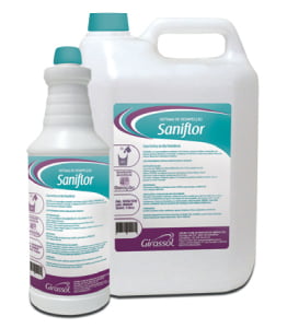 Desinfetante Concentrado Saniflor 5L Capim Limão Girassol