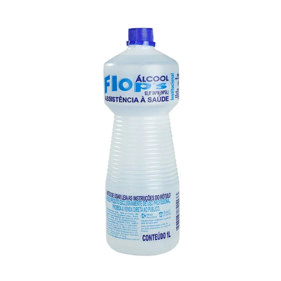 Álcool Líquido 92,8° 1L Flop's