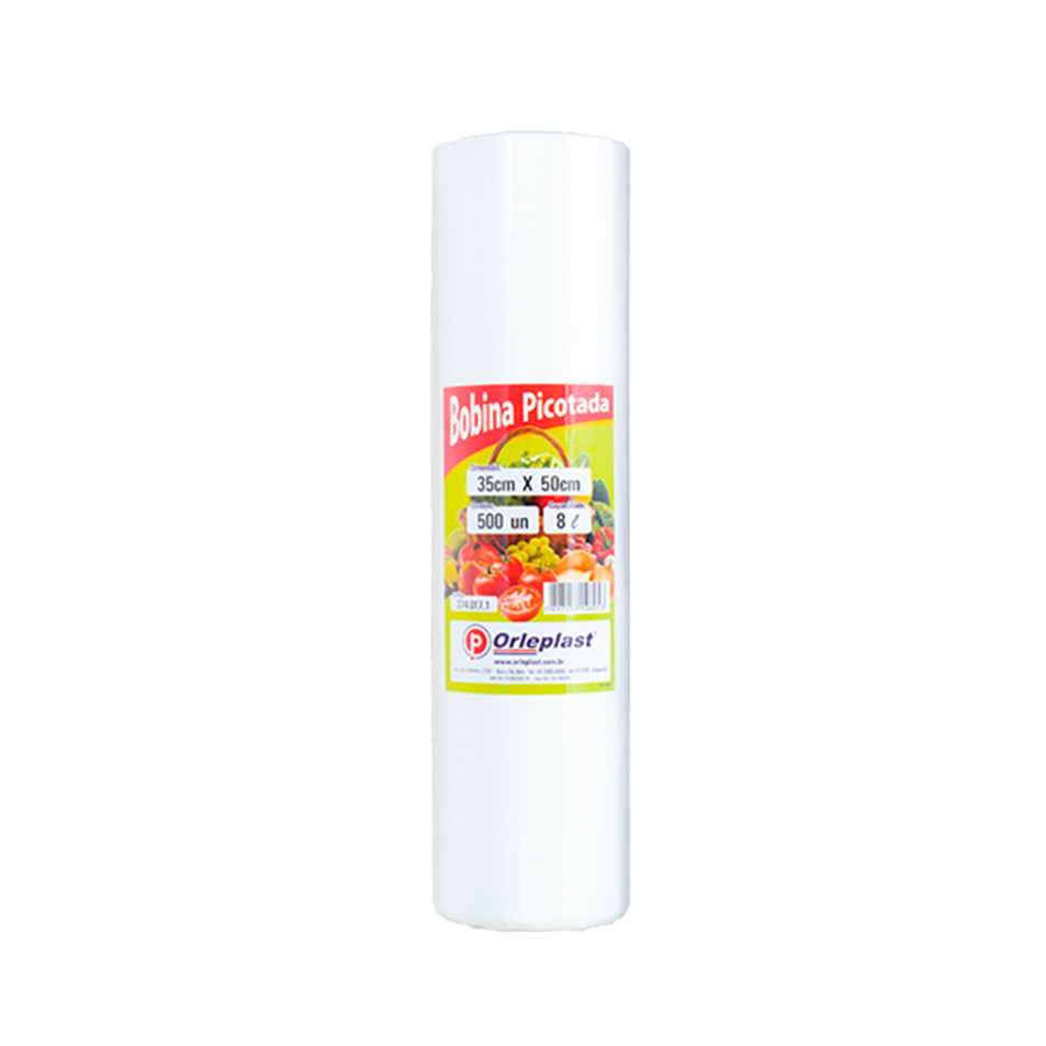 Bobina Picotada 35x50cm 8L c/ 500 Orleplast