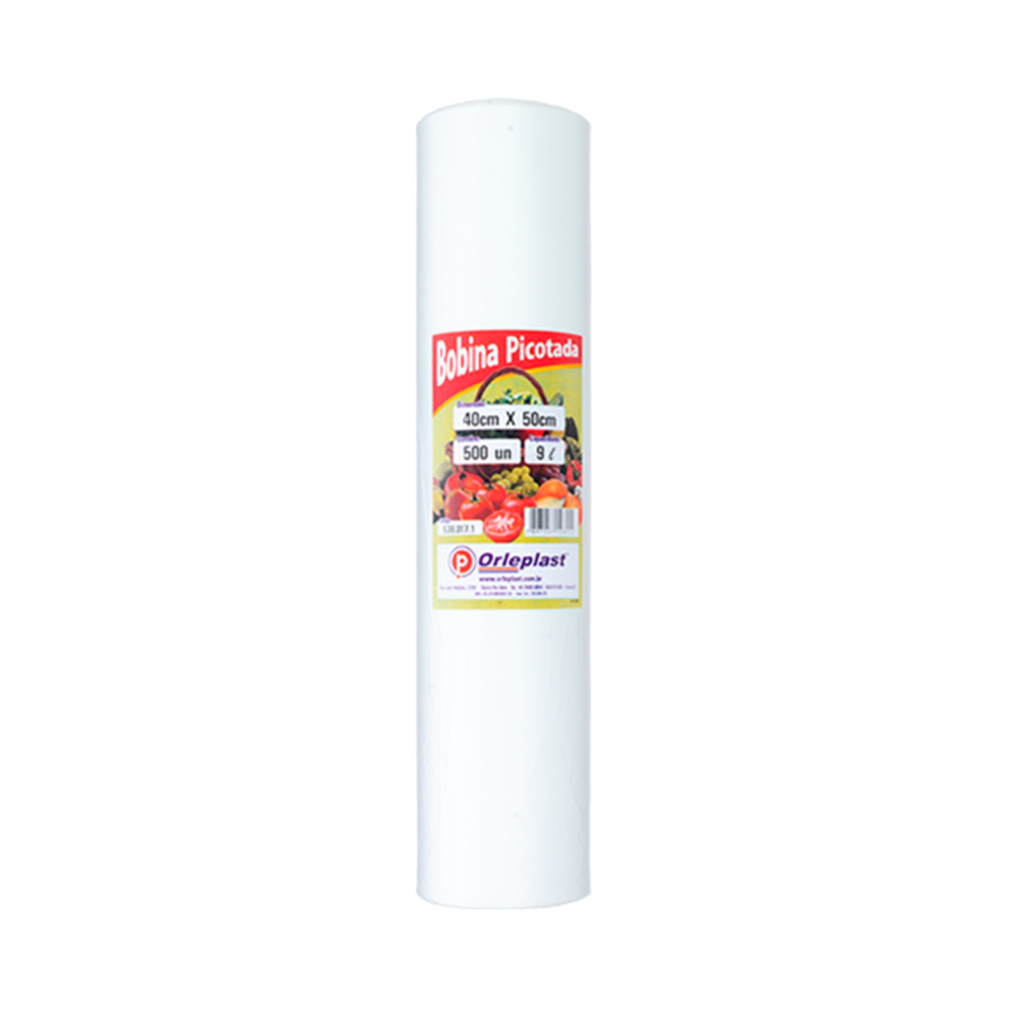 Bobina Picotada 40x50cm 9L c/ 500 Orleplast