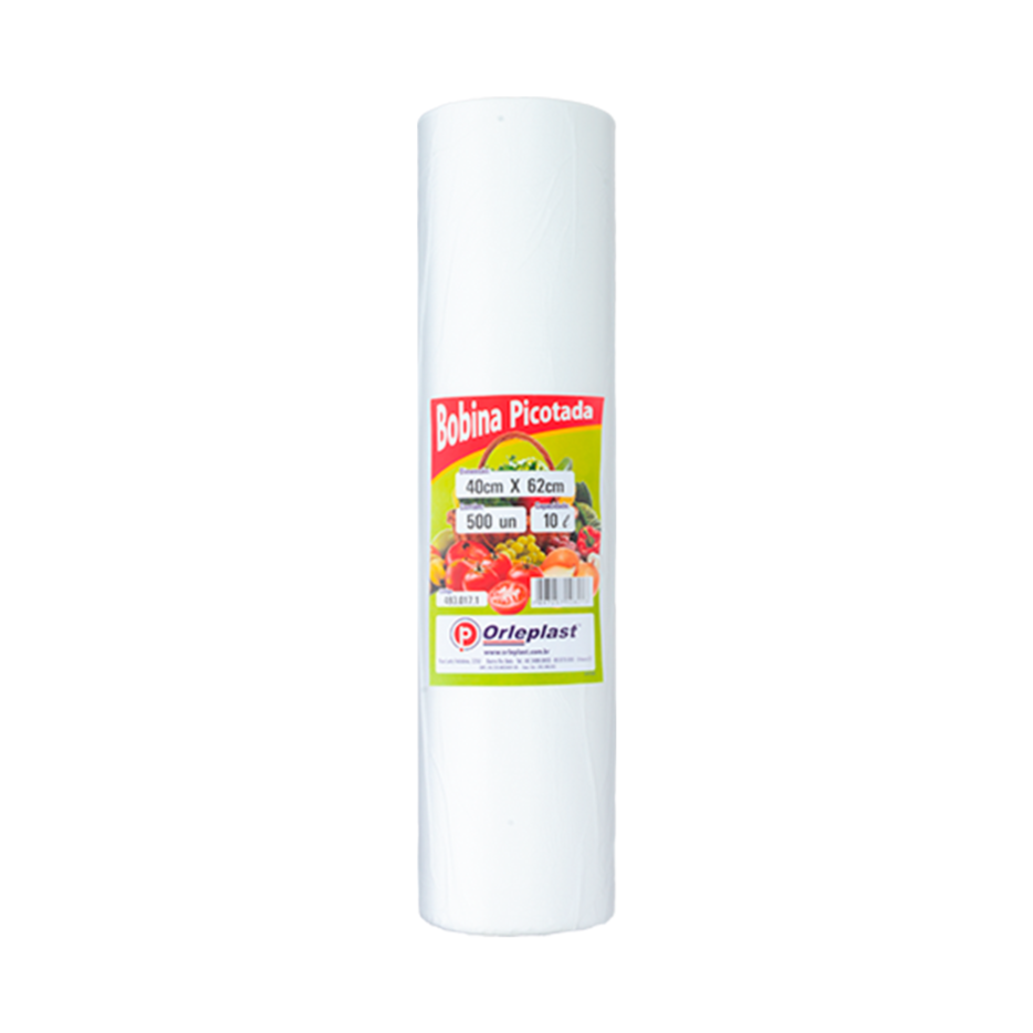 Bobina Picotada 40x62cm 10L c/ 500 Orleplast
