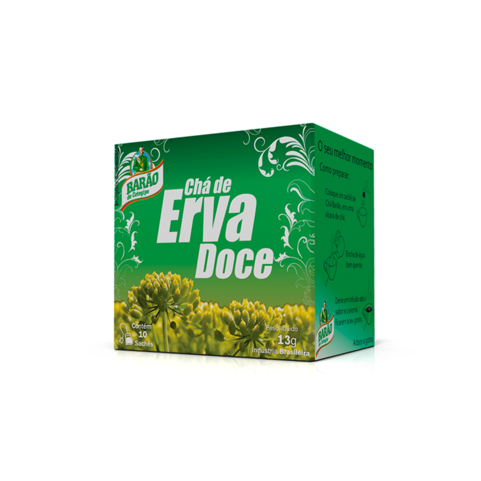 Chá Erva Doce 13g c/ 10 BARÃO