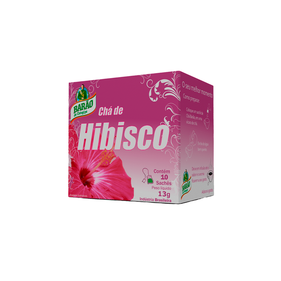 Chá Hibisco 13g c/ 10 BARÃO