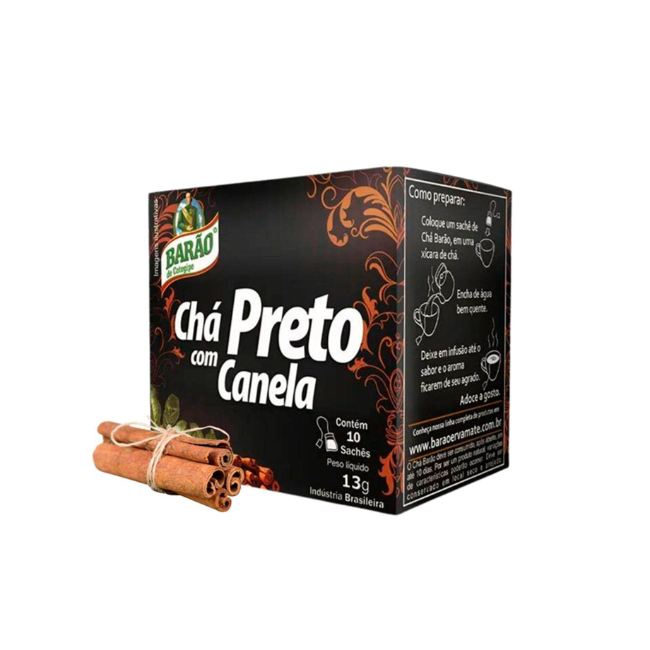 Chá Preto com Canela 13g c/ 10 BARÃO