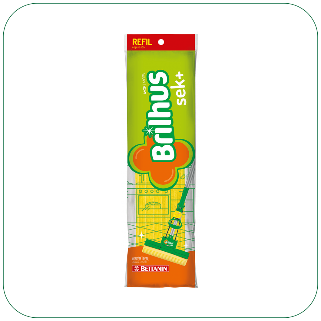 Refil Mop SEK+ 30cm Brilhus