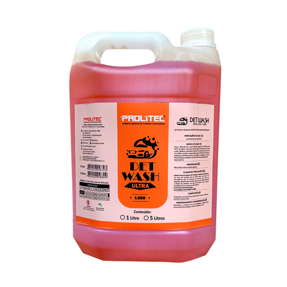 Shampoo p/ Carro 5L Det Wash PROLITEC