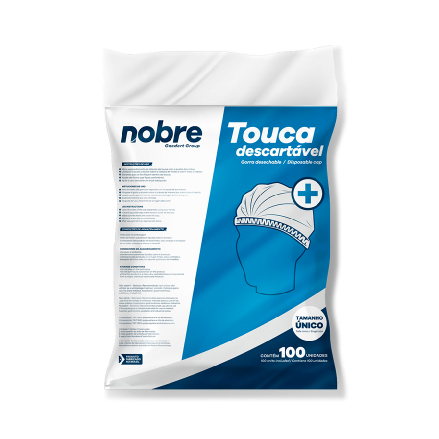 Touca Capilar TNT c/ 100 NOBRE