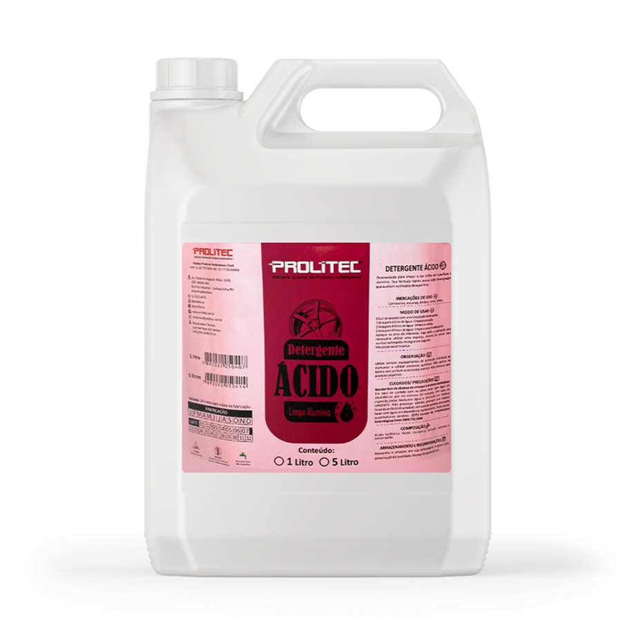 Detergente Ácido p/ Carro 5L PROLITEC